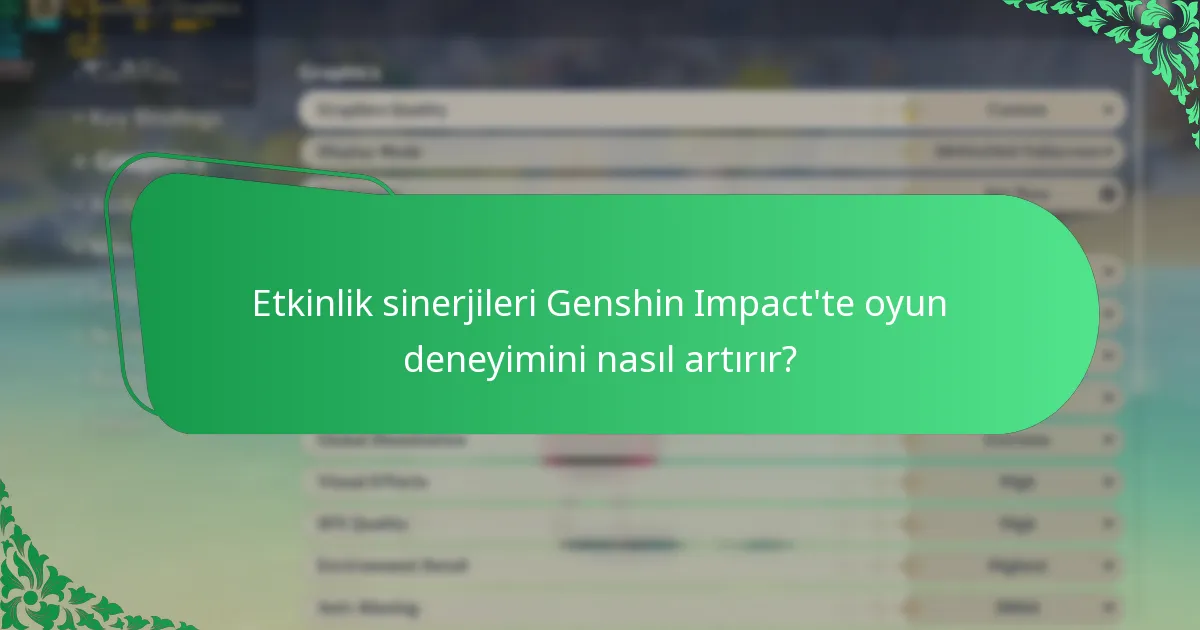 Etkinliklerin Genshin Impact üzerindeki genel etkisi nedir?