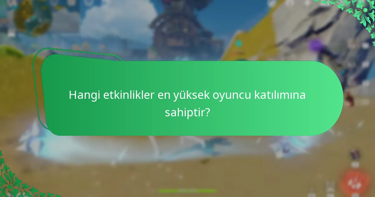 Oyuncuların gelecekteki etkinlikler için geliştirme önerileri nelerdir?